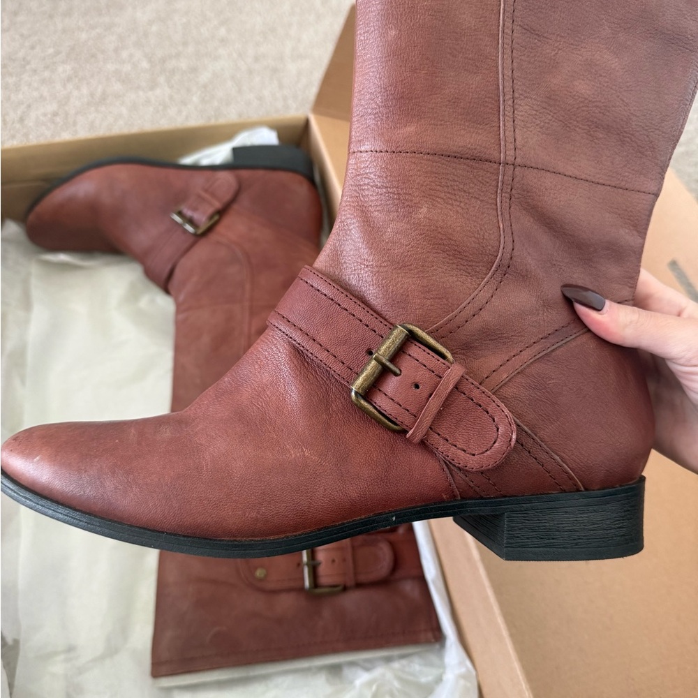 Nine West Brown Over the Knee Boots - Picture 6 of 7
